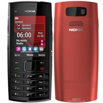 언락폰 노키아 X2-02 단일 코어 심비안 OS 블루투스 FM 라디오 SIM 1020mAh 블랙 레드, 01 Simple set, 02 빨간