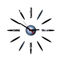 벽시계 인테리어시계 벽걸이시계 탁상시계 크리 에이 티브 3d 거울 벽 스티커 홈, 16