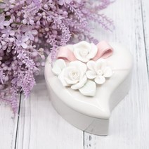 사랑하트 도자기 묵주함