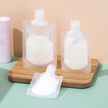 여행짐싸기 찜질방 화장품 소분 리필 다회용 파우치, 100ml (11643)