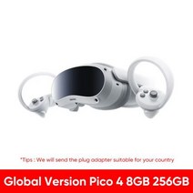 VR게임기 VR기기 VR추천글로벌 100% 오리지널 Pico 4 올인원 VR 안경 가상 현실 헤드셋 게임 4K 디스플레이, 한개옵션1, 06 Global Version 256GB