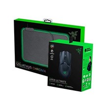 Razer Viper 궁극의 양손잡이용 무선 게임용 마우스(도크 포함) + Goliathus Chroma 마우스 패드 번들