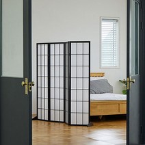 데코지엔 인테리어 공간분리 눈꽃 병풍 파티션/ 파티션/가벽/가림막/가벽파티션/칸막이/현관가림막/사무실파티션/공간분리/원목파티션, 눈꽃병풍4단화이트