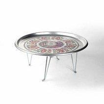 레트로술상 밥상 다과상 술상 찻상 옛날 양은 교자상 42CM, 단품, 옵션:특대 1호 42cm