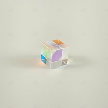 칼라 미니큐브프리즘 칼라 무지개 분광기 인테리어소품 과학실험 실시간 빛의합성 레이저광선 굴절 선물용