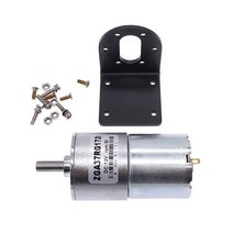전문모터 저속 저소음 저진동 고속 소 중 대형 AC DC 장착 브래킷 + ga37rg, 150rpm, 12v