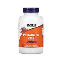 나우푸드 비타민 B5 칼슘 판토텐산 500mg 250정, 1개
