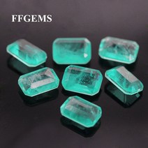사파이어 반지 원석 자수정 여성 FFGems Lab 제작 Paraiba 토르말린 블루 브라질 직사각형 루스 Diy 쥬얼리 세팅 실버 링