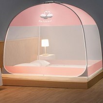 몽골게르텐트 대형 만화 접이식 모기장 무료 설치 안티 버그 유르트 캐노피 침대 커튼 전체 바닥 암호화 메, 03 03_02 150x200cm
