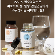 서퍼데이 올 에너지 아이즈 본헬스 30일분(1Box) 피로회복 눈 혈행 관절건강 성인 중장년 올인원 종합 영양제, 서퍼데이 에너지1개월