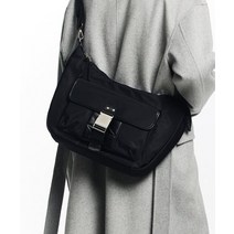 MAISON MINED BUCKLE STRAP HOBO BAG