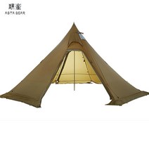 티피텐트 동계 장박용텐트 피라미드 인디언 텐트 A 경량 - 야외 하이킹 캠핑 스노우 스커트 방수 방풍, 확장 극