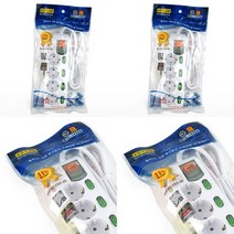 절전코드 멀티콘센트 4구 탭 1.5M 멀티탭추천 1구멀티탭