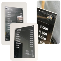 베스트광고 맞춤제작 벽걸이 메뉴판, 1개, 타입3-3(아크릴5T 59.5*84cm