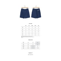 원턱 청반바지 중간 블루