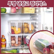 냉장고 냉동실 정리 김밥재료보관 용기 시리얼통 계란 함 실정리 고정리 리빙박스 계란보관함 냉장, 쿠팡21 투명박스