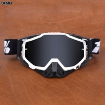 고글 오토바이 오프로드 안경 야외 라이딩 스포츠 방풍 스키 고글, 60화이트프레임블랙코그레이시트