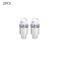 타이어 밸브캡 야광 마개 24pcs 자동차 휠 led 라이트 motocycle 자전거, 2개, 빨간색
