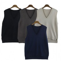 마레모 브이넥 니트조끼 DM-210939