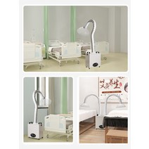 이동형 집진기 국소배기장치 연기 먼지 흡입기 암후드, 원격 제어 모델 더블 스테이션 뜸 연기 필터