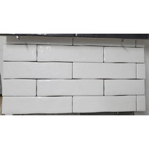 스페인 수입 포세린 인테리어 화이트 브릭 타일 70x280