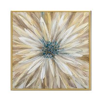 지폐저금통 인테리어저금통 돼지 초대형 연꽃 벽 예술 원래 중국어 잉크 그림 손으로 그린 유화 미니멀리스트 꽃 선물, 86.140X140cm No Frame  F