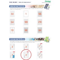 [ch4]CD DVD용라벨(CS-3642P 20매 한국폼텍), 도담쿠팡 본상품선택