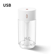 충전식분무기 USB 충전식 휴대용 미니 가습기 분무기 280mL 새로운 컬러 LED 조명 자동차 홈 오피스 차량 공기, 01 White USB Models