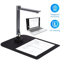 USB 문서 카메라 스캐너 5 메가 픽셀 HD 카메라 A4 크기 온라인 교육 회의용 LED 조명 교육 소프트웨어 포함