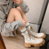 소가죽 엔지니어부츠 남자 가죽 카우보이 바이크 6cm 부츠