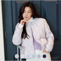 여 간절기 퀼팅 경량 다운자켓 372908