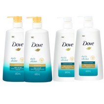 도브 데일리 샤인 샴푸 680ml x2개 컨디셔너 660ml x2개, 단품