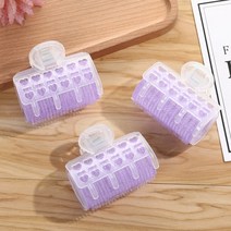 셀프파마 하는법 집에서 파마 세트 구르뽕 구르프 개몫 뱅 롤 자체 접착 미용 뷰티, 보라색
