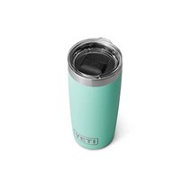 YETI 예티 람블러 10온스 텀블러 스테인리세스 스틸 맥슬라이더 뚜껑 진공 단열재 흰색, 바다거품