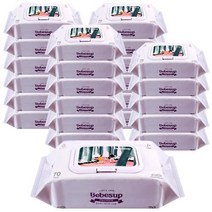 베베숲 프리미어 물티슈 캡형, 70매, 24개