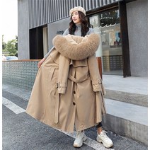겨울 자켓 파카 2022 새로운 분리형 아웃웨어 두꺼운 따뜻한 모피 라이닝 롱 점퍼