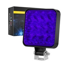 지게차 라이트 방수 Led 작업등 바 12V-24V 사각 스포트라이트 48W 트럭 오프로드 야간 운전등 suv, 04 Blue LED 1 Pcs