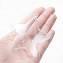 오꿈 투명공 플라스틱 투명캡슐 아크릴볼, 03 투명공 별  8cm 5set, 1