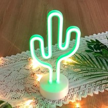 캠핑 파티 라이트 아크릴 포인트 무드 등 특이한 네온 사인, 야자수 등