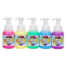 유아물감 거품물감 키즈맘아트 300ml 5색 물감놀이 물감 세트