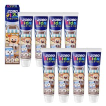 애경 2080 키즈치약 80g 6-9세 소다버블 어린이 치약, 8개