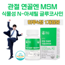 관절 연골엔 식물성 MSM 엠에스엠 비타민D N-아세틸 글루코사민 초록 입 홍합 보스웰리아 상어 연골 해조 칼슘 무릎 손목 관절 연골 건강 도움 홈쇼핑 영양제 성분 가격 효능 비교, 1개월분, 800mg x 120정
