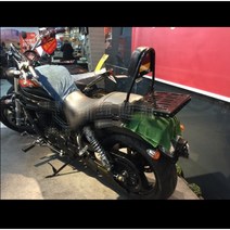 GV650 미라쥬 튜닝파츠 동승자 텐덤 등받이 짐대 리어캐리어 브라켓, 블랙, 텐덤등받이, 1개