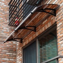 550X8300 차양시스템 차광막 고정식어닝 DIY차양 렉산색상 주차장비가림 테라스파고라, 브라운엠보, 블랙, 실버