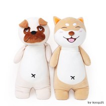 토이웍스 웃어 시바 / 불만 독 80cm 2종 불독 쿠션 시바 선물 강아지 개 도그 장난감 토이웍스 인형, 불만독, 불만독