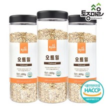 [토종마을] HACCP인증 국산 오트밀 400g, 3개
