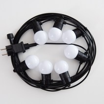 LED 일체형 파티라이트 전등선 스트링라이트 선조명 캠핑조명 어댑터 USB 타입 7구 10구, 어댑터 타입 12.5M 10구