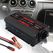 12v to 220v 2000w 발전기 220 볼트 내구성 lcd 디스플레이 듀얼 2 USB EU 자동차 인버터 변압기 인버터 12v 220v 자동, 1500유