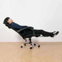목받침 발받침 중고등학생 의자 컴터 게임 게이밍의자, 블랙