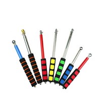 안테나지시봉 특대 7단 학습지도용 지시봉 지휘봉 볼펜형, 레드, 소프트손잡이(컬러막대)